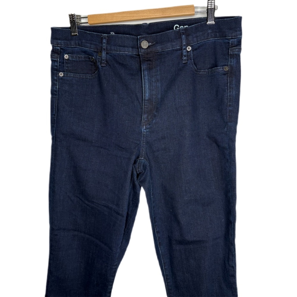 GAP Dark Denim High Rise 33r - Picture 8 of 13
